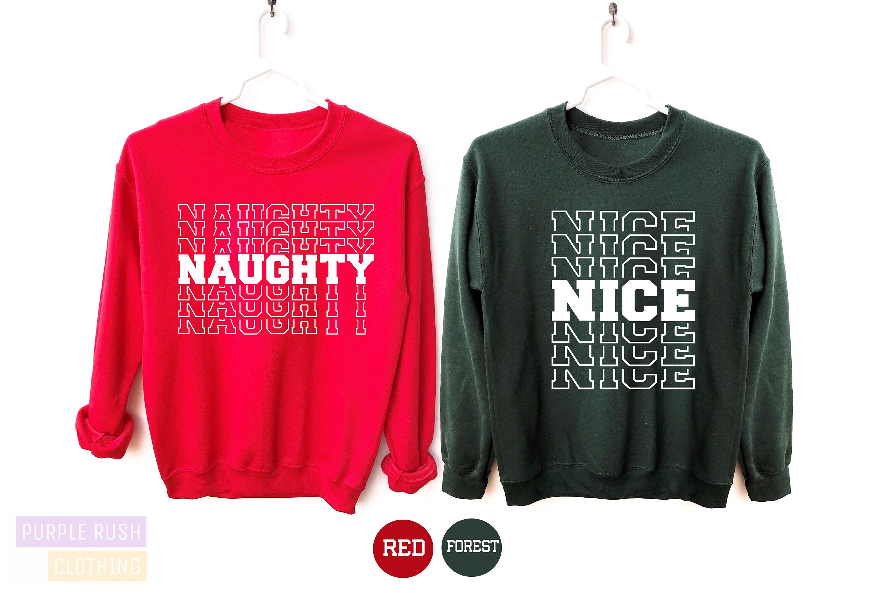 Naughty Nice Christmas Sweater - Etsy