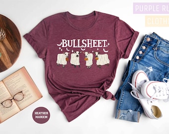 Bullsheet Halloween Shirt, Halloween Bull Shirt, Halloween Cow Shirt, Ghost Cow Shirt, Funny Halloween Shirt, Spooky Season, Spooky Vibes