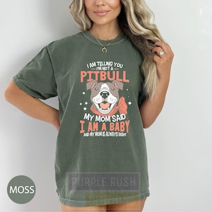 Pitbull Mama Comfort Colors Shirt: Dog Mom Gift