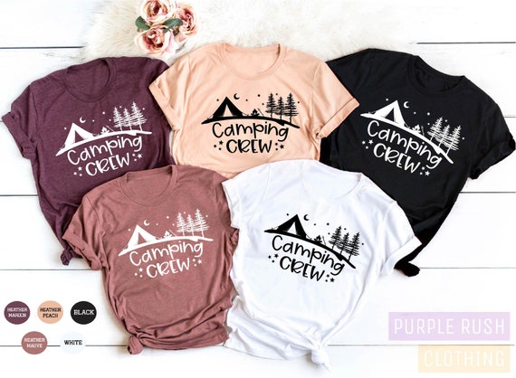 Camping Crew Shirtvacation Shirtcamping Shirtsnature Lover - Etsy