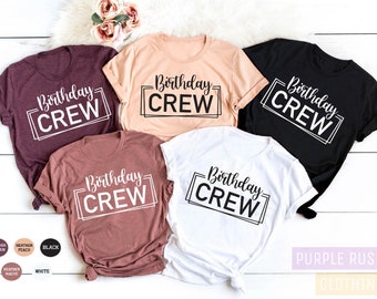 Birthday Crew Shirts, Birthday Group  Shirts, Birthday Team Shirt, Birthday Party Shirts, Birthday Girl T-shirt,Gift for Her, Birthday Gifts