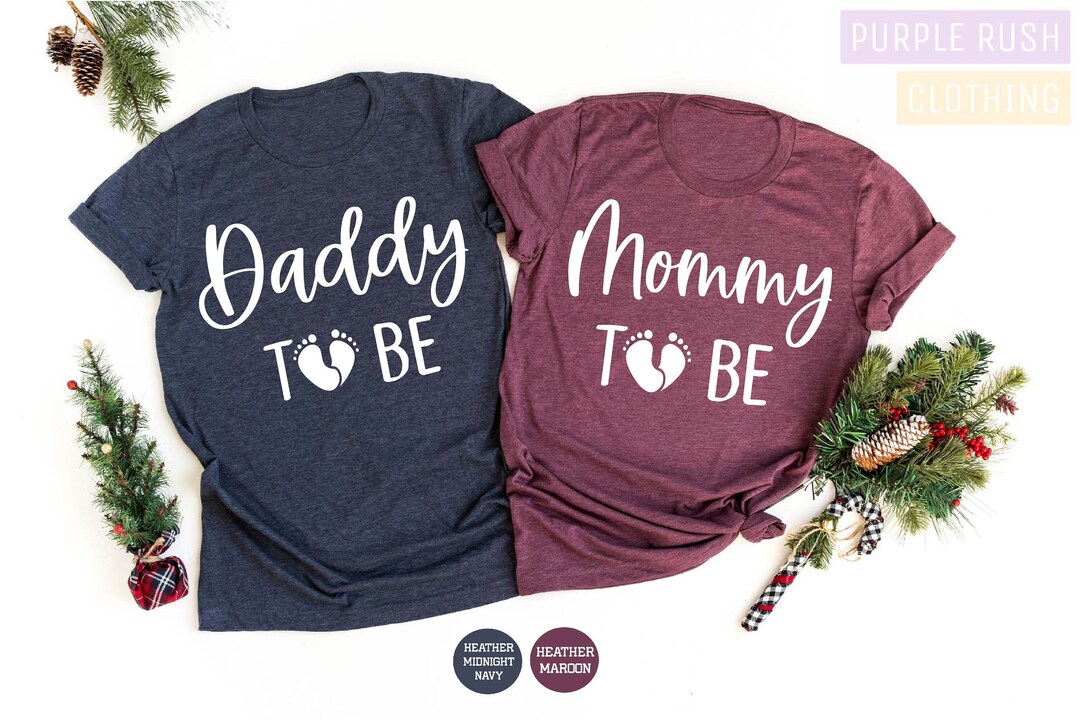 Mommy Daddy Shrts Pregnancy Announcement Shrts Mommy - Etsy