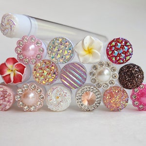 5/10/20/50pcs Empty Mascara Wand Tube w/ Jewel on lid