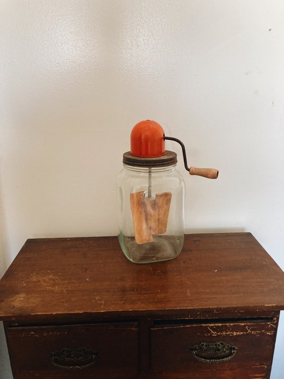 Dazey Dandy Glass Butter Churn Etsy