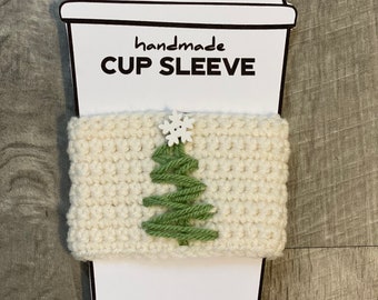 Crochet Christmas Coffee Cozy