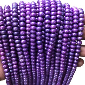 AA+ 7mm Lavender Round Flat Freshwater Pearls, Loose Pearl Beads Material, Round Pearl,High Quality Pearl Supply