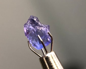 Natural Raw Tanzanite Gemstone, Uncut Tanzanite Rough Specimen, Top Color Crystal, December Birthstone, Collector Gem