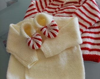 Ensemble Layette brassière et chaussons