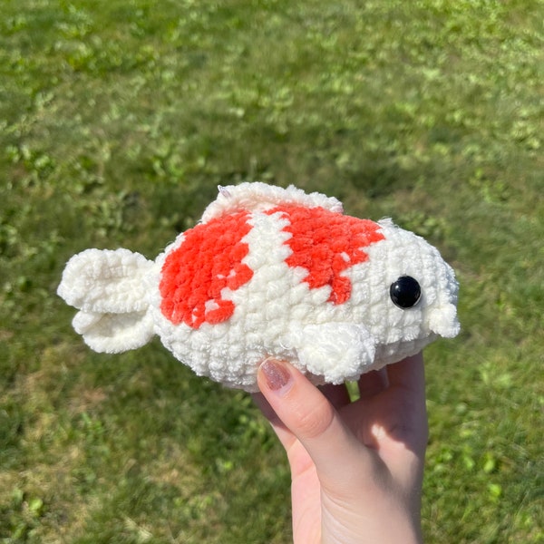 Crochet koi fish plushie
