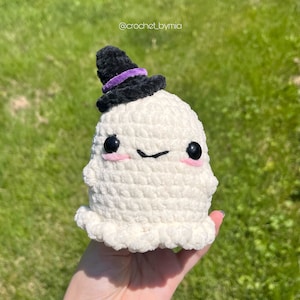 PATTERN Crochet no sew ghost +hat