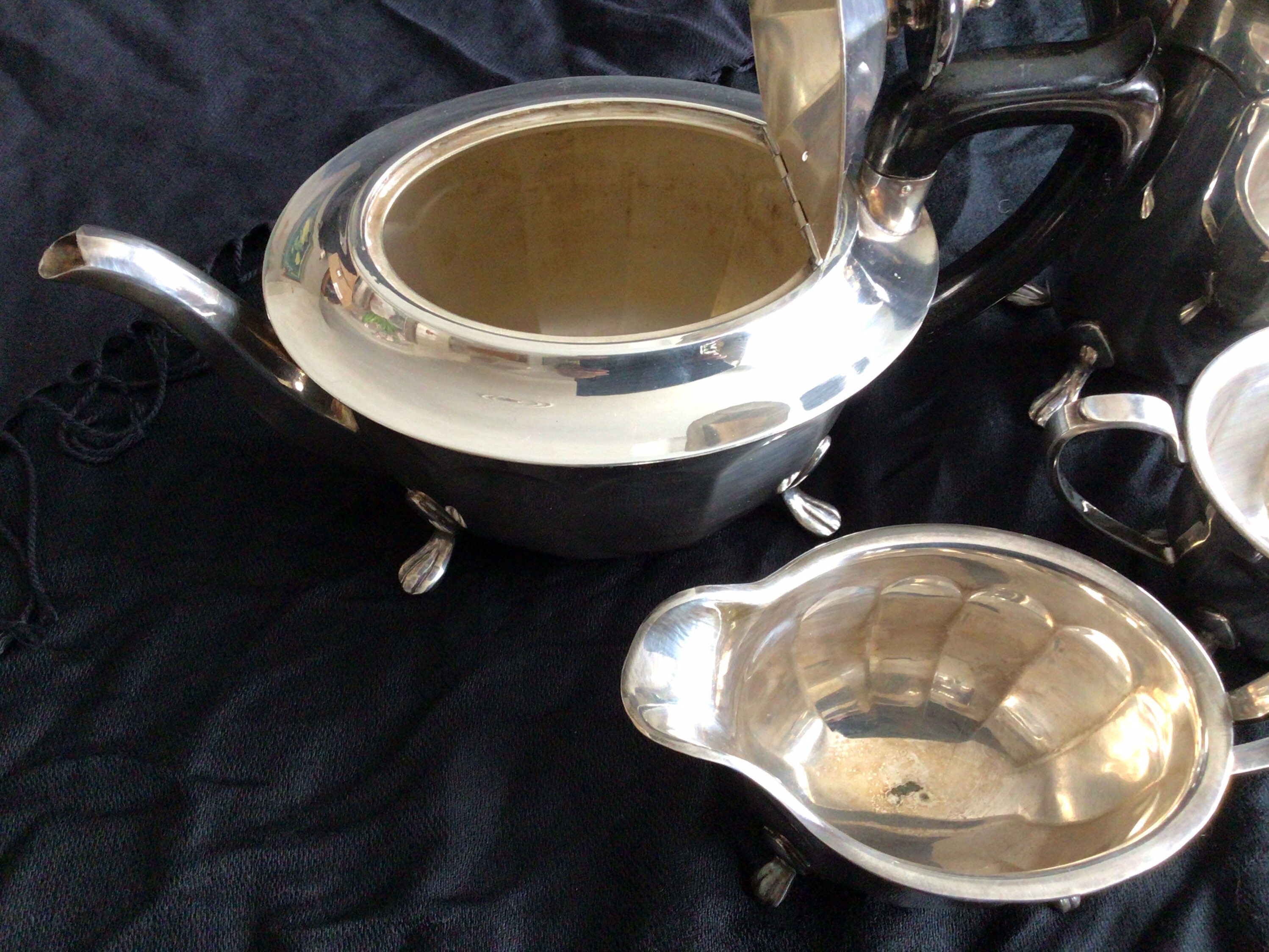 Vintage Silver Plate Tea Set Etsy