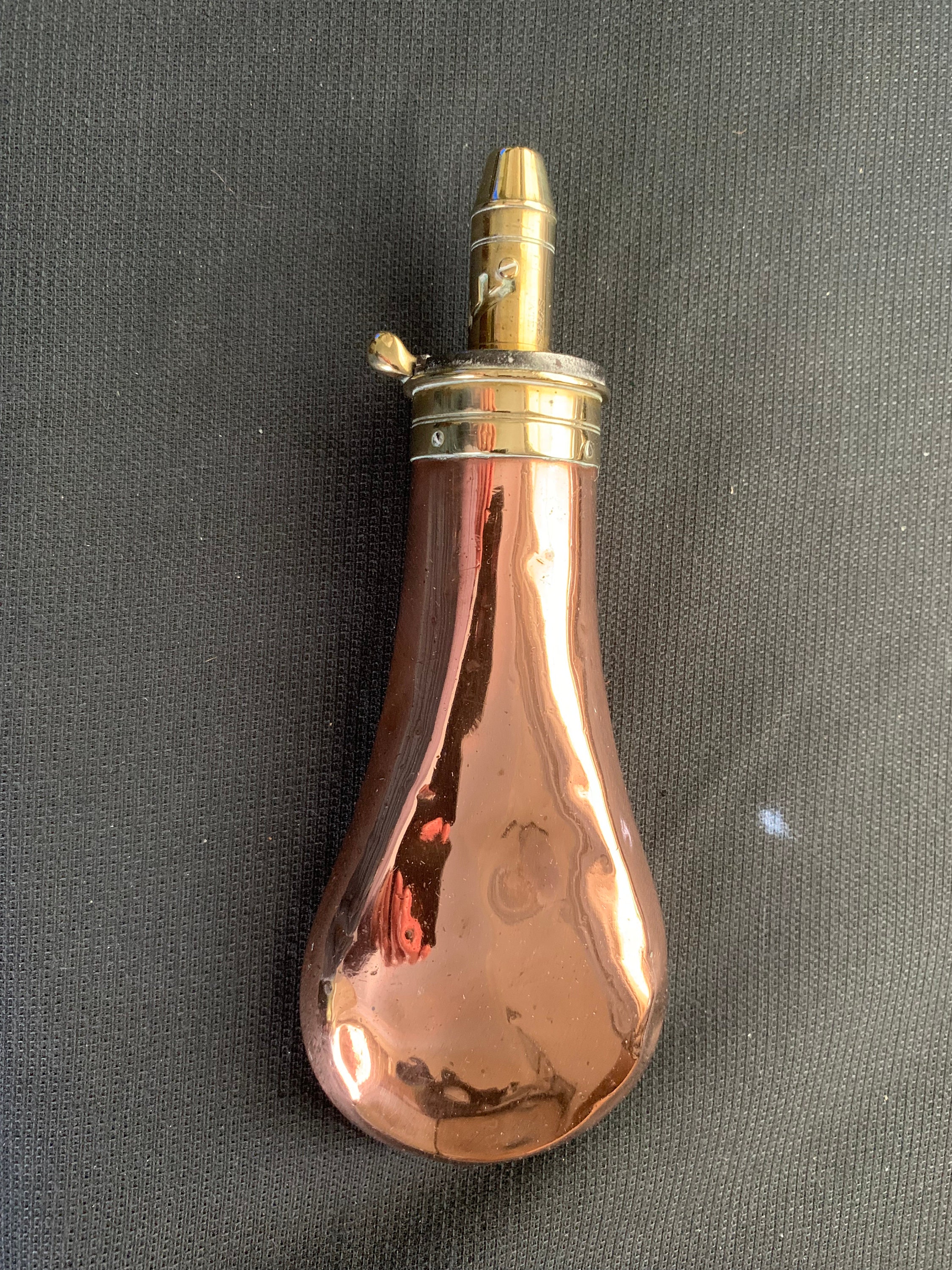 Antique COPPER POWDER FLASK - Etsy