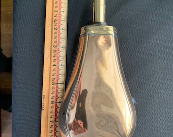 Antique COPPER POWDER FLASK