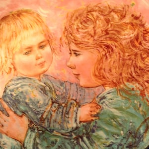 Hibel Collector Plate Kathleen & Child 1981 Royal Doulton