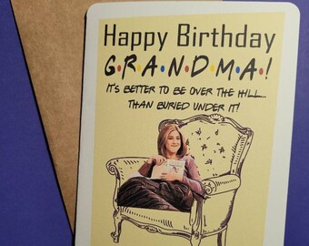 Happy Birthday, Rachel Green birthday, card, funny birthday card, Friends birthday card, sister's birthday card, best friends birthday