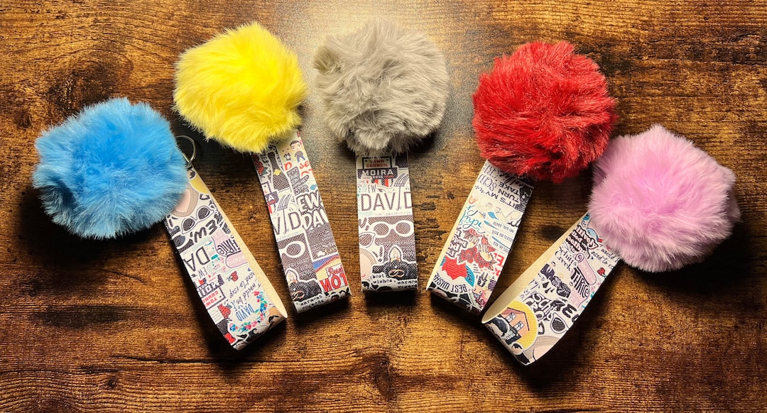 Faux Leather Key Fob, Schitt's Creek, Key Holder, Birthday Gift, Key