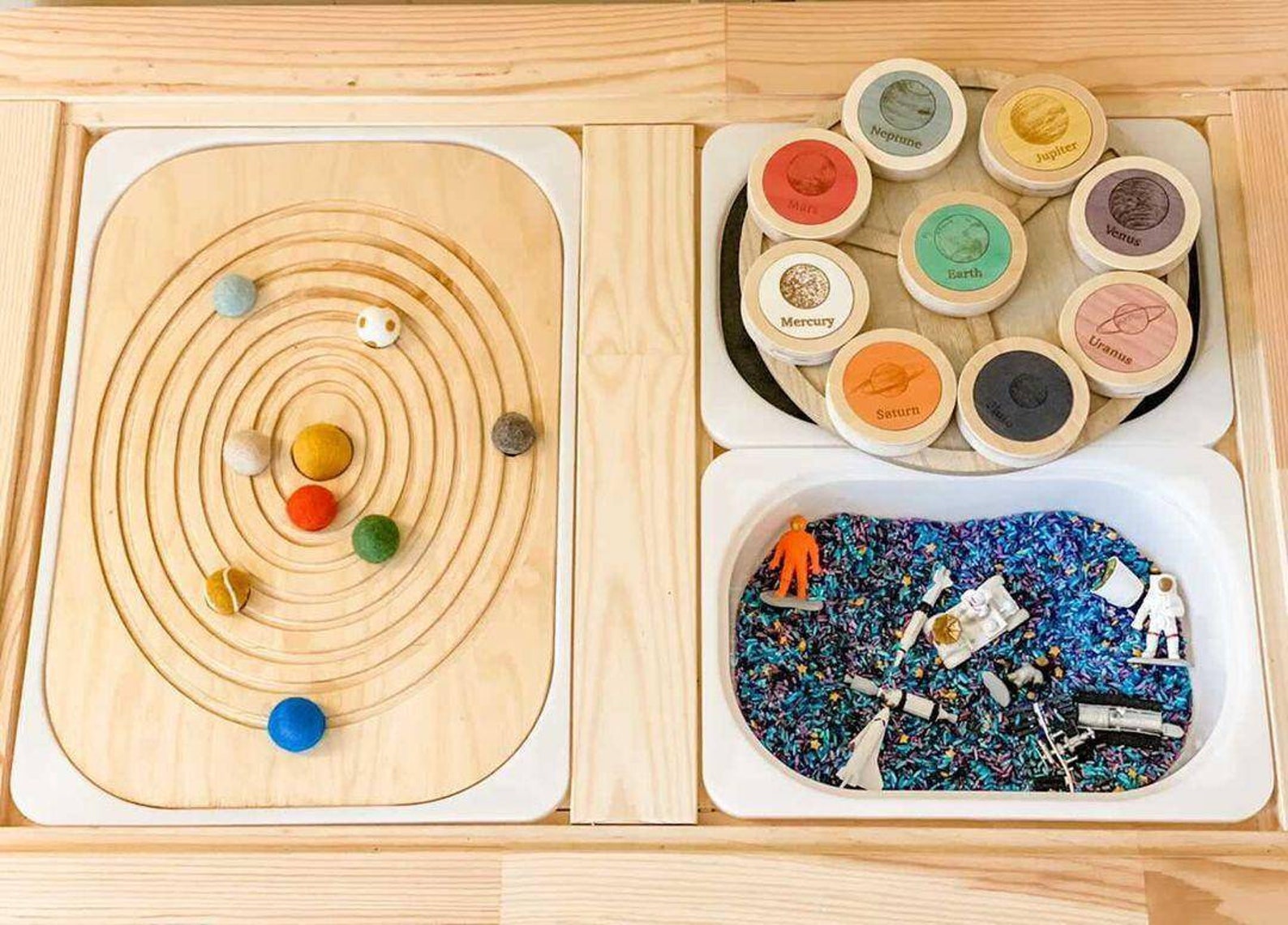 Go Round Sensory Bin Kit IKEA TROFAST Lid FLISAT Insert Etsy