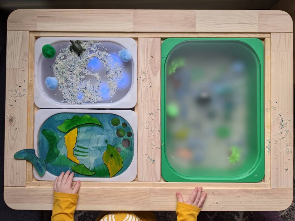 FLISAT Light Box Sensory Bin Table Insert TROFAST Compatible Etsy