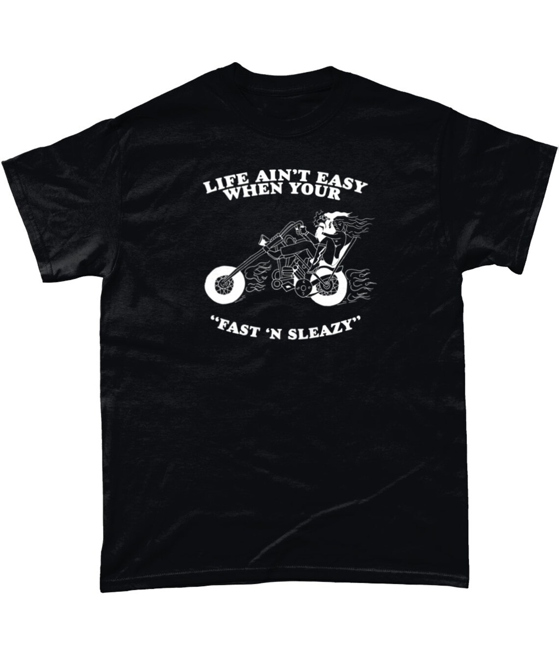 Vintage 80's Outlaw Biker Slogan Shirt Gildan Heavy | Etsy
