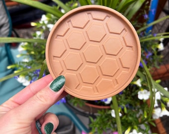 Planter Pot Drip Trays | Custom Saucer Options | Honeycomb Design