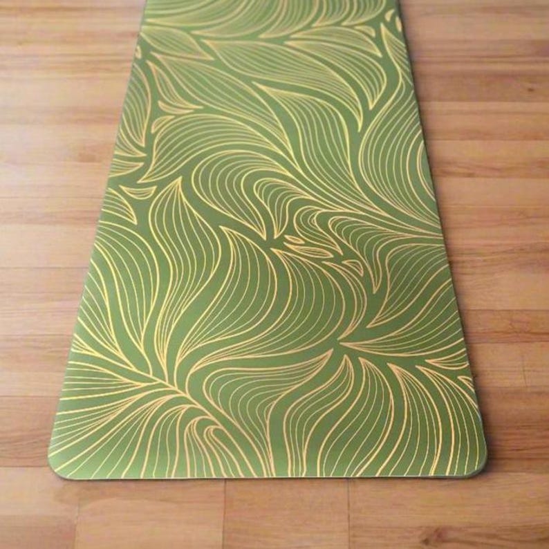 Eco Organic Yoga Mat: Non-Slip, Sweat-Resistant | Extra Long & Wide | Includes Custom Fit Bag image 1