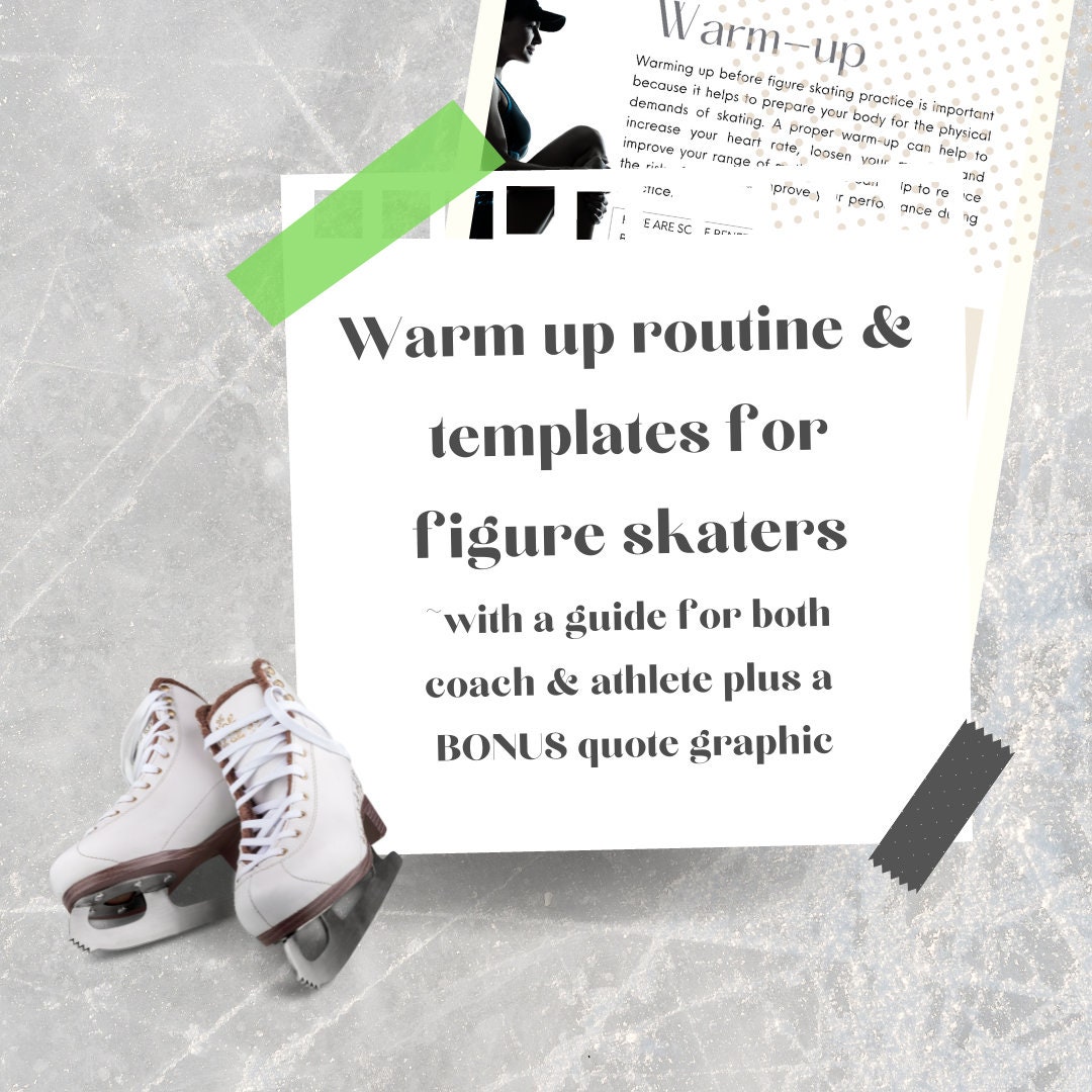 Figure Skating Downloadable Warm up Routine & Template for Coaches and Skaters Etsy Australia
