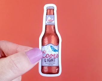 Fridge Wrap Vinyl Sticker Mountain Coors Banquet Golden Hill