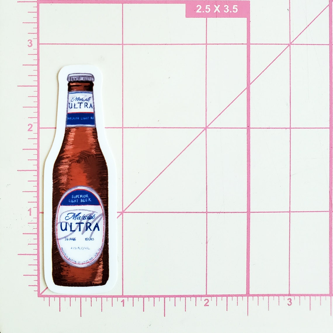 A108 Michelob Ultra Beer Sticker / Beer Bottle Sticker / Etsy