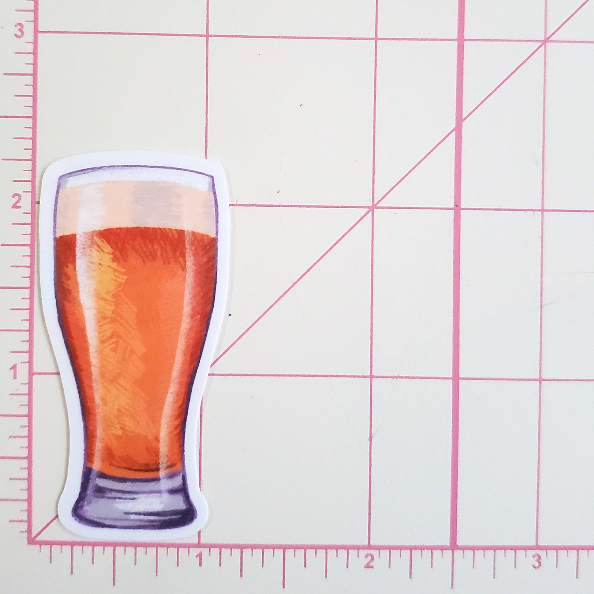 A097 Beer Glass Sticker / Beer Sticker / Sticker for Beer Etsy