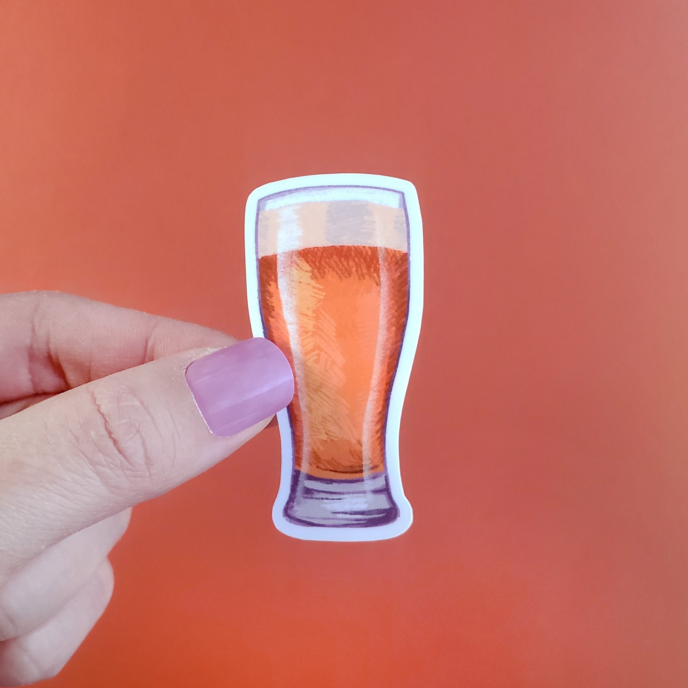 A097 Beer Glass Sticker / Beer Sticker / Sticker for Beer Etsy