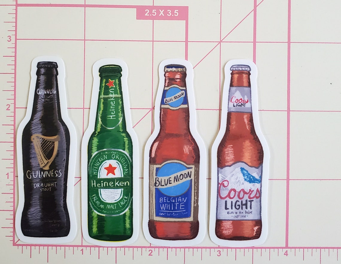 A101 Coors Light Beer Sticker / Beer Bottle Sticker / Etsy
