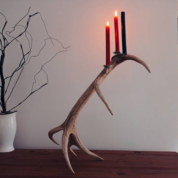 Antler Candle Holder Etsy