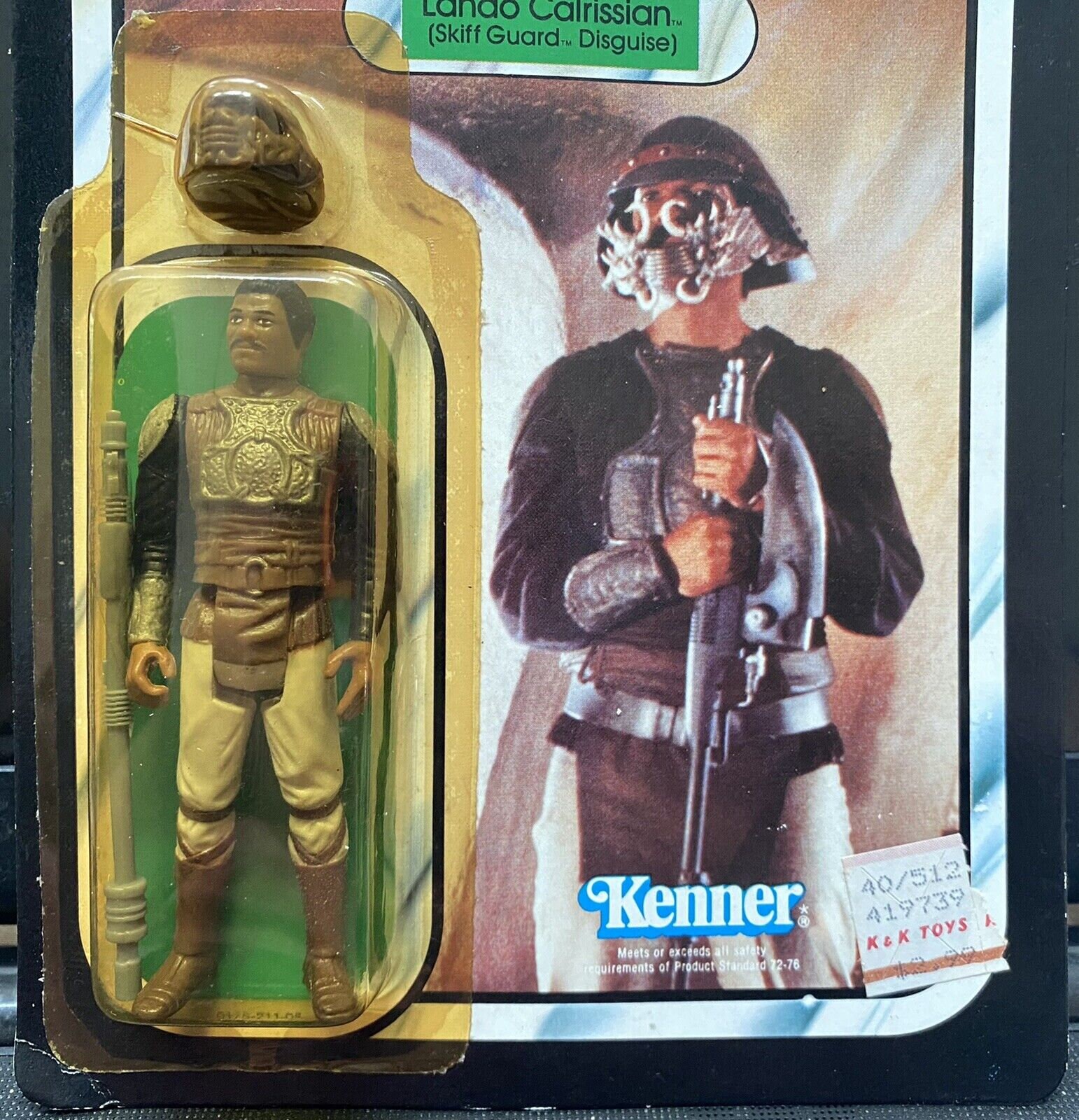 VINTAGE ORIGINAL 1983 STAR WARS ROTJ KLAATU IN SKIFF GUARD OUTFIT MOC 77 BACK A+ | #4590403730