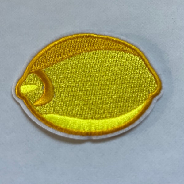 Lemon Yellow Fruit Applique, Patch, Sequins Patch Supplies for Coat, T-Shirt, Costume Decorative Embroidery Embellish