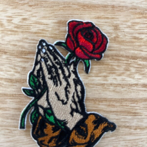 Praying Hands Patch Etsy
