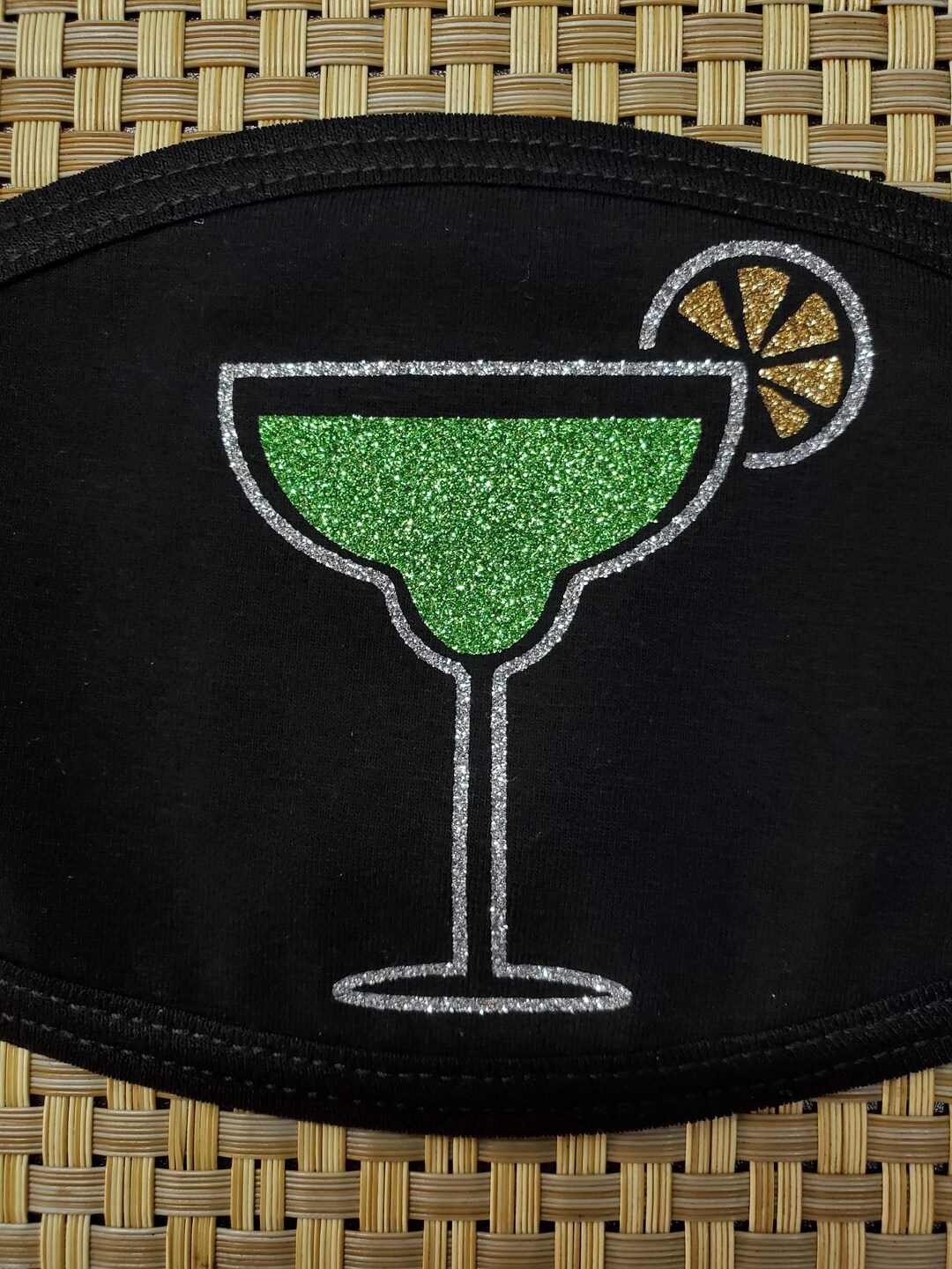 Glitter Shiny Margarita Glass Protection Mask Face Mask Cotton Covers