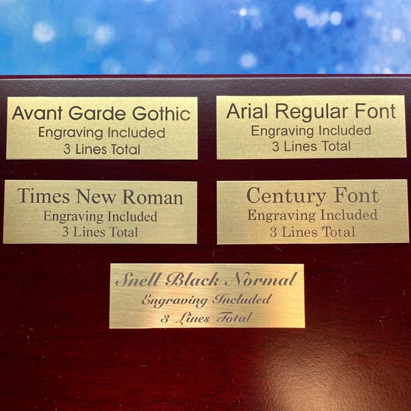 1"x3" Brass Metal Plate with Tape for Custom Text, Commemorative Plate, Picture Frame Tag, Memorial Plate, Nameplate, Laser Engraved Plates