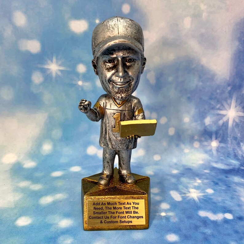 Fantasy Football League Bobble Head Player Trophy FFL Free Etsy