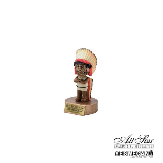 Indian Bobblehead Customized With Any Message up to 4 Lines Etsy