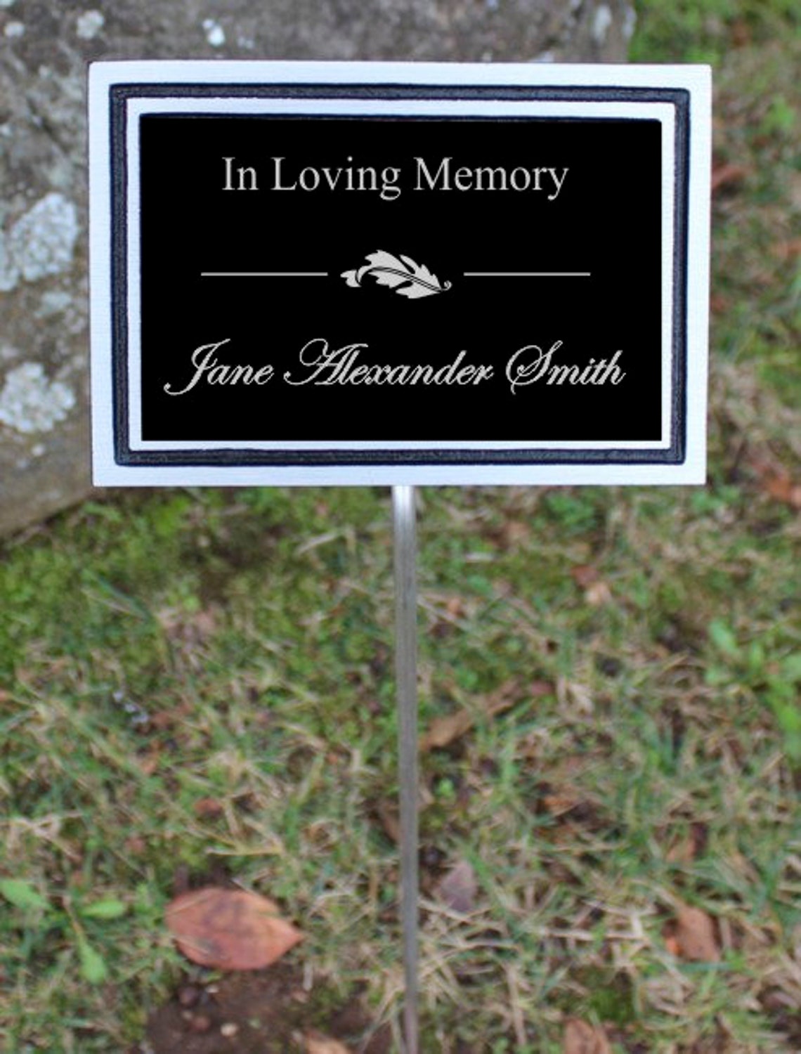 4 x 6 Outdoor Plaque With Ground Stake Custom Etsy