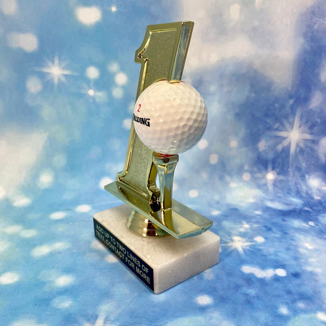 Hole In One Golf Trophy Free Engraving Put Games Puzzles Etsy