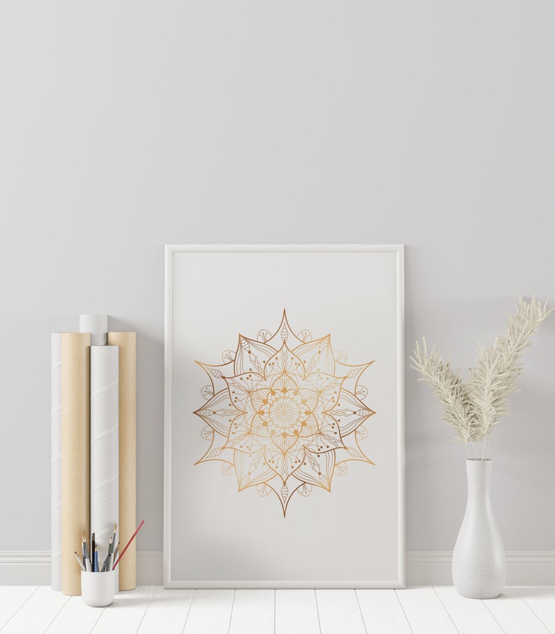 Art print wall decoration Wallart Mandala mindful picture wall hanging