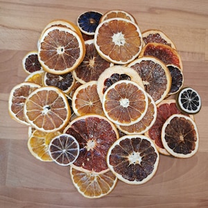 Dried citrus fruits - slices - grapefruit - orange - tangerine - lemon - lime - fragrance - decoration - 100% natural