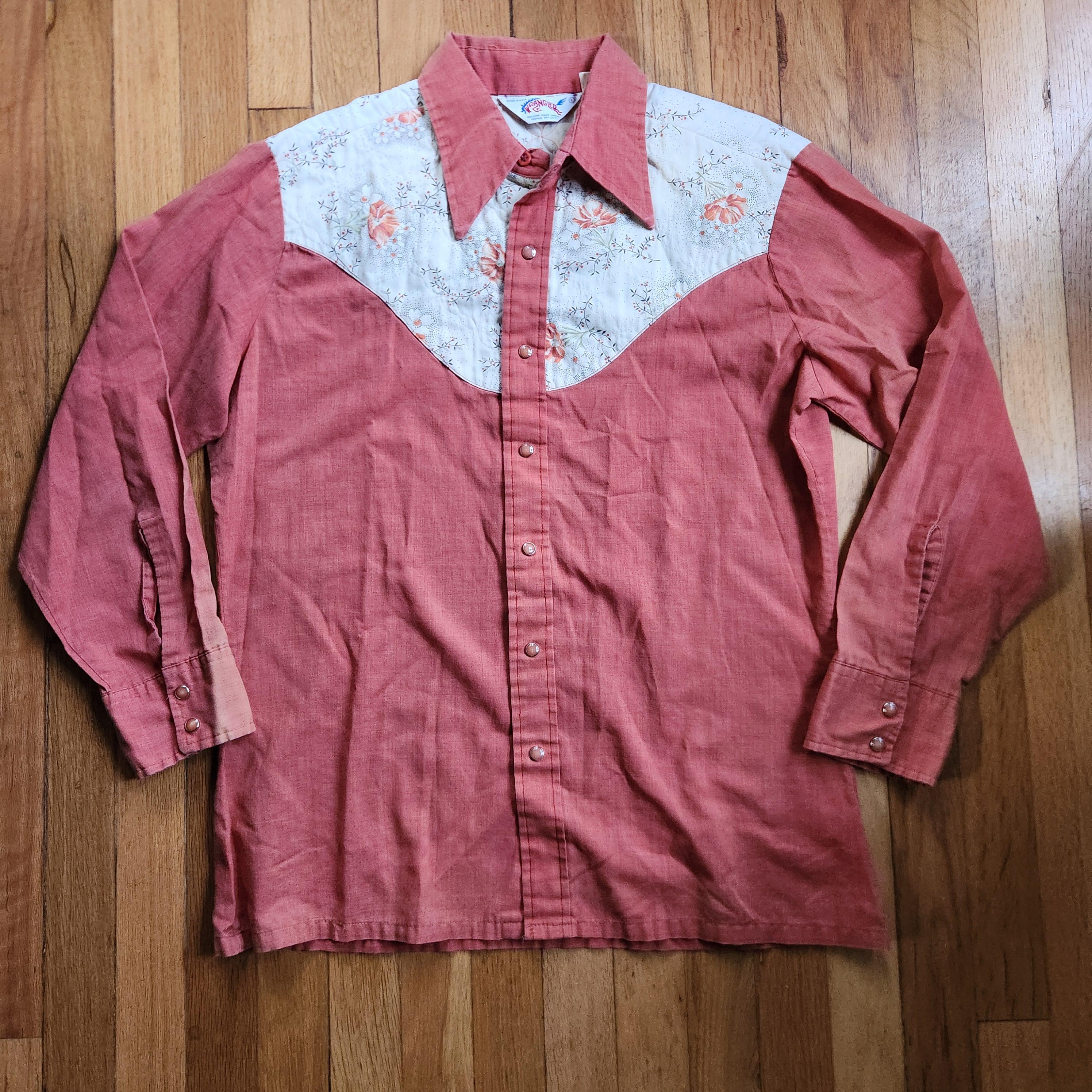 Vintage Wrangler Floral Shirt - Etsy