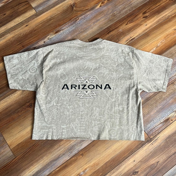 Vintage tan southwestern reverse print Arizona cr… - image 2