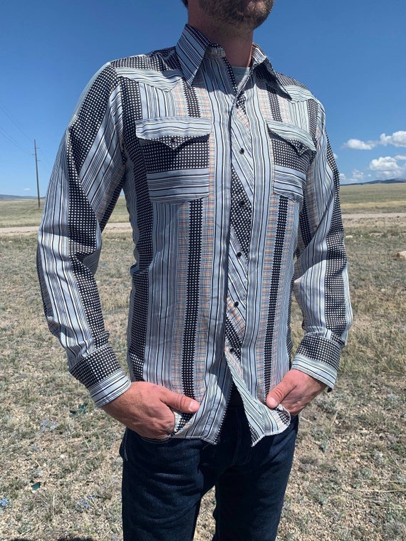 Vintage western shop pearl snap shirts