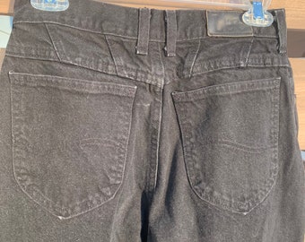 Vintage Lee Black High Waisted Mom Jeans Size 10 Long