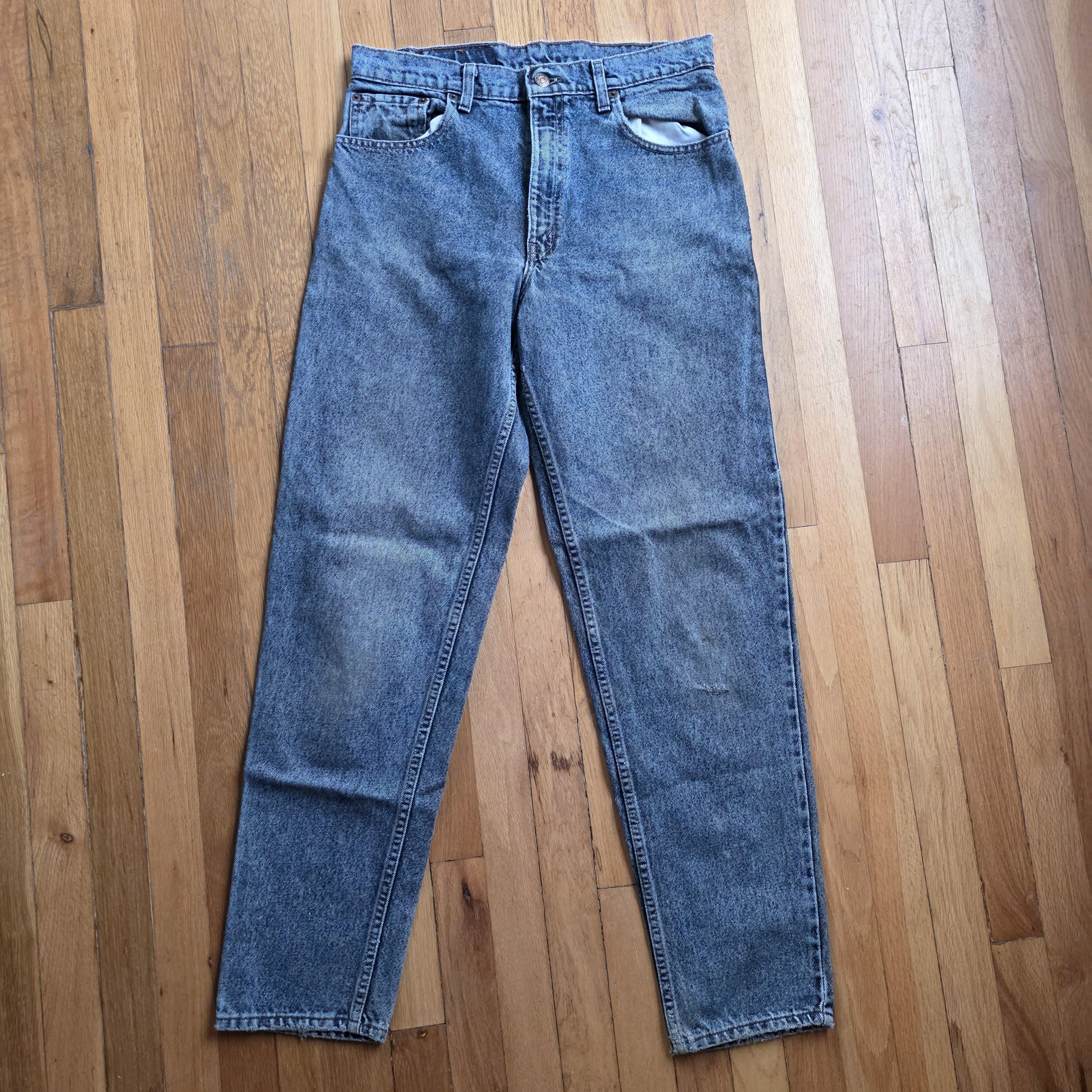 Vintage Levis 550 33x34 Stone Wash Jeans USA - Etsy