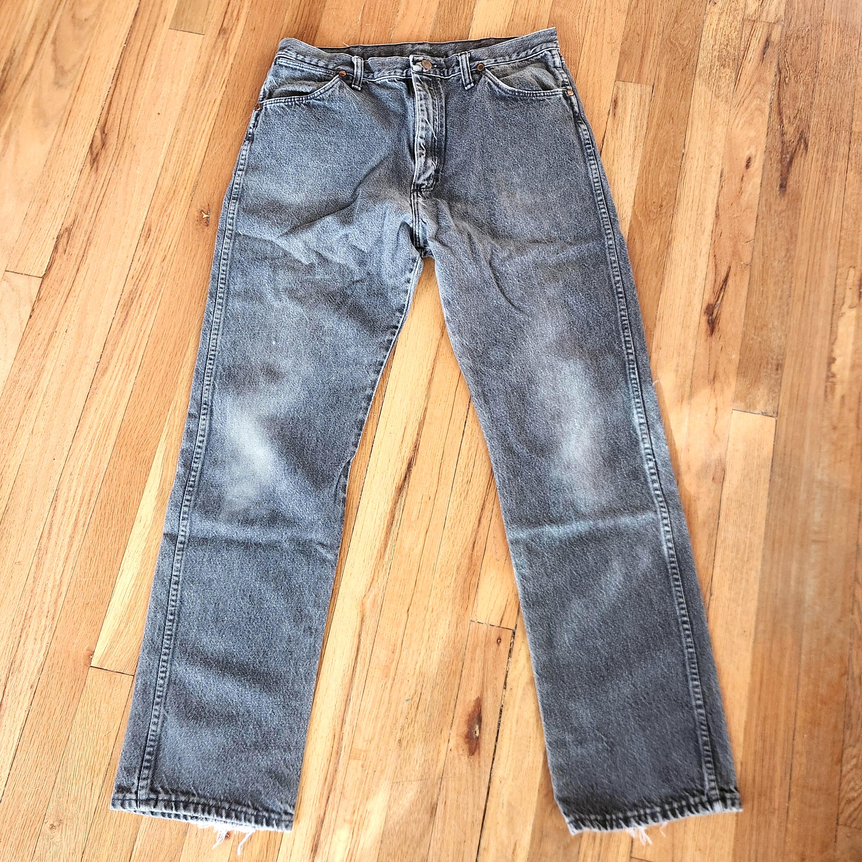 36x34 Vintage Frontier Series Dark Grey Wash Mens Jeans - Etsy