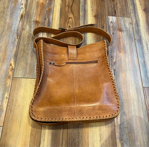 Scully brown leather shoulder bag tote bag - image 5